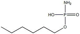 ホスホルアミド酸水素ヘキシル 化学構造式