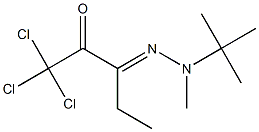  1,1,1-Trichloro-3-[2-methyl-2-(tert-butyl)hydrazono]-2-pentanone