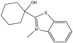 2-(1-Hydroxycyclohexyl)-3-methylbenzothiazol-3-ium|