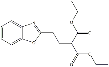 [2-(Benzoxazol-2-yl)ethyl]malonic acid diethyl ester,,结构式