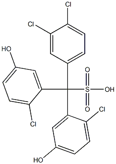  (3,4-Dichlorophenyl)bis(2-chloro-5-hydroxyphenyl)methanesulfonic acid