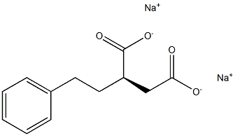 [R,(+)]-2-Phenethylsuccinic acid disodium salt Struktur