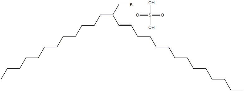 Sulfuric acid 2-dodecyl-3-hexadecenyl=potassium ester salt|