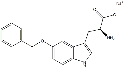 5-Benzyloxytryptophan sodium salt,,结构式