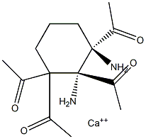 (trans-1,2-Diaminocyclohexanetetraaceto)calcium(2-) Struktur