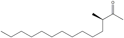 (R)-3-メチルテトラデカン-2-オン 化学構造式