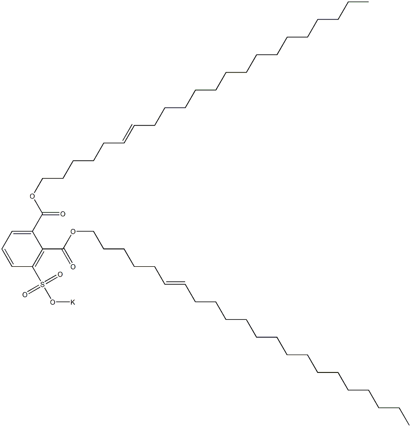 3-(Potassiosulfo)phthalic acid di(6-docosenyl) ester Structure