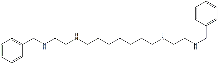 N,N'-Bis(2-benzylaminoethyl)-1,7-heptanediamine Structure