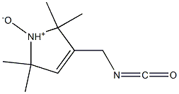 2,2,5,5-Tetramethyl-3-isocyanatomethyl-3-pyrroline 1-oxide Structure