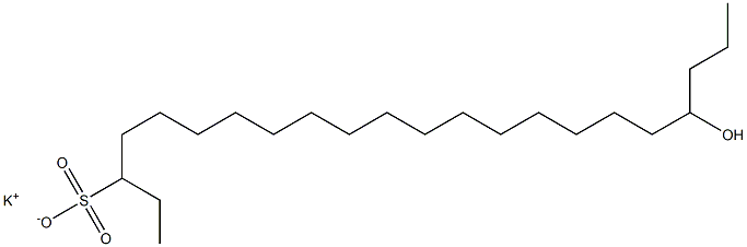 19-Hydroxydocosane-3-sulfonic acid potassium salt Struktur