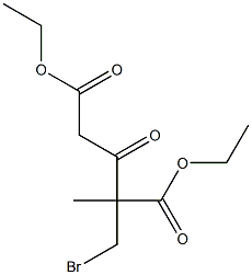 2-Bromomethyl-2-methyl-3-oxoglutaric acid diethyl ester Structure