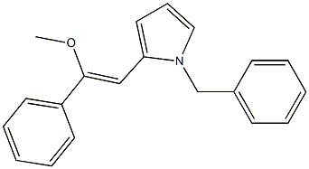 1-ベンジル-2-[(Z)-2-メトキシ-2-フェニルエテニル]-1H-ピロール 化学構造式