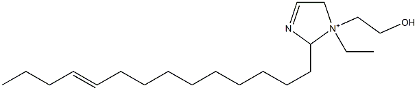 1-Ethyl-1-(2-hydroxyethyl)-2-(10-tetradecenyl)-3-imidazoline-1-ium 结构式