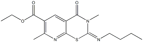  2-(Butylimino)-3,4-dihydro-3,7-dimethyl-4-oxo-2H-pyrido[3,2-e][1,3]thiazine-6-carboxylic acid ethyl ester