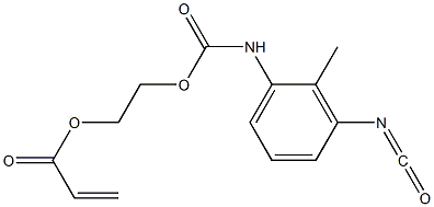 Acrylic acid 2-[(3-isocyanato-2-methylphenyl)carbamoyloxy]ethyl ester 结构式