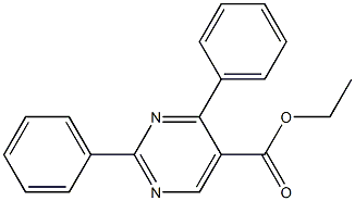 2,4-Diphenylpyrimidine-5-carboxylic acid ethyl ester Structure