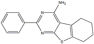 4-Amino-5,6,7,8-tetrahydro-2-phenyl[1]benzothieno[2,3-d]pyrimidine Structure