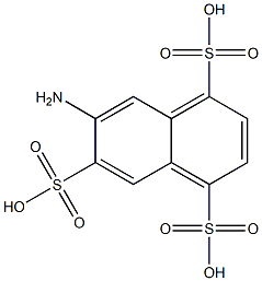 7-Amino-1,4,6-naphthalenetrisulfonic acid Structure