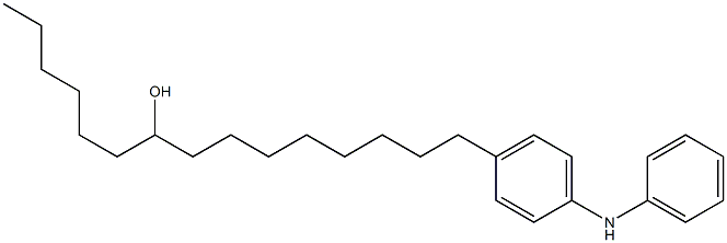 4-(9-Hydroxypentadecyl)phenylphenylamine Structure