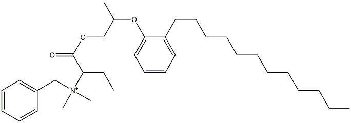  N,N-Dimethyl-N-benzyl-N-[1-[[2-(2-dodecylphenyloxy)propyl]oxycarbonyl]propyl]aminium