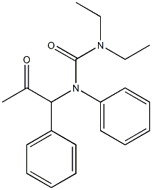 1,1-Diethyl-3-(2-oxo-1-phenylpropyl)-3-phenylurea,,结构式