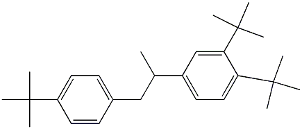 2-(3,4-Di-tert-butylphenyl)-1-(4-tert-butylphenyl)propane Struktur