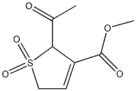 2,5-Dihydro-2-acetyl-3-methoxycarbonylthiophene 1,1-dioxide Structure