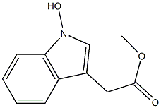 2-(1-ヒドロキシ-1H-インドール-3-イル)酢酸メチル 化学構造式
