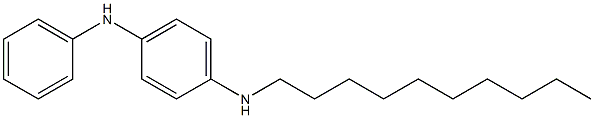 N-デシル-N'-フェニル-p-フェニレンジアミン 化学構造式
