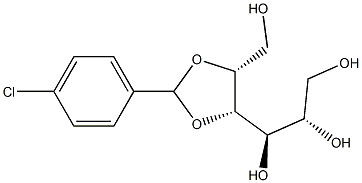 4-O,5-O-(4-Chlorobenzylidene)-D-glucitol,,结构式