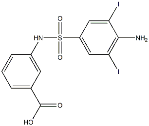 3-[(4-Amino-3,5-diiodophenyl)sulfonylamino]benzoic acid