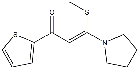 (Z)-3-(Methylthio)-3-(pyrrolidin-1-yl)-1-(2-thienyl)-2-propen-1-one Structure