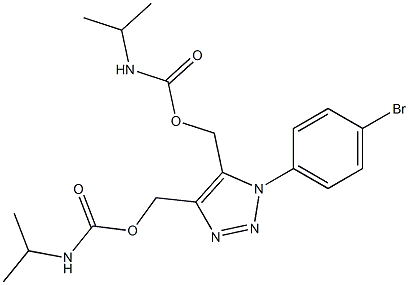 1-(4-Bromophenyl)-1H-1,2,3-triazole-4,5-dimethanol bis(N-isopropylcarbamate) Structure