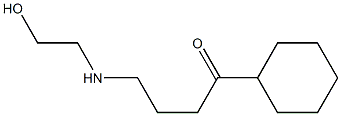 1-Cyclohexyl-4-[(2-hydroxyethyl)amino]-1-butanone Structure