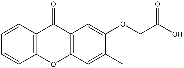 (9-Oxo-3-methyl-9H-xanthen-2-yloxy)acetic acid Structure