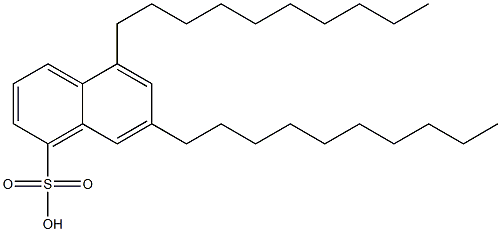5,7-Didecyl-1-naphthalenesulfonic acid Struktur