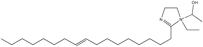 1-Ethyl-2-(9-heptadecenyl)-1-(1-hydroxyethyl)-2-imidazoline-1-ium,,结构式