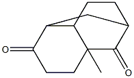 3-Methyltricyclo[5.3.1.03,8]undecane-2,6-dione Struktur