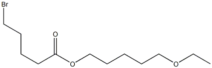 5-Bromovaleric acid 5-ethoxypentyl ester Struktur