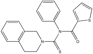 N-(2-Thienylcarbonyl)-N-phenyl-1,2,3,4-tetrahydroisoquinoline-2-carbothioamide Structure