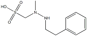 (1-Methyl-2-phenethylhydrazino)methanesulfonic acid,,结构式