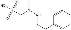 (1-Methyl-2-phenethylhydrazino)methanesulfonic acid Structure