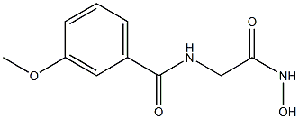 2-(m-Methoxybenzoylamino)acetohydroxamic acid Structure