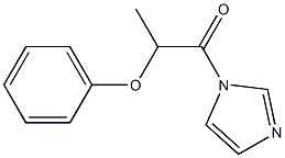 1-(1H-Imidazol-1-yl)-2-phenoxy-1-propanone Structure