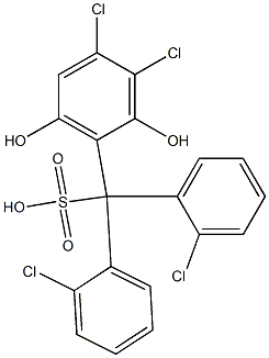  (3,4-Dichloro-2,6-dihydroxyphenyl)bis(2-chlorophenyl)methanesulfonic acid