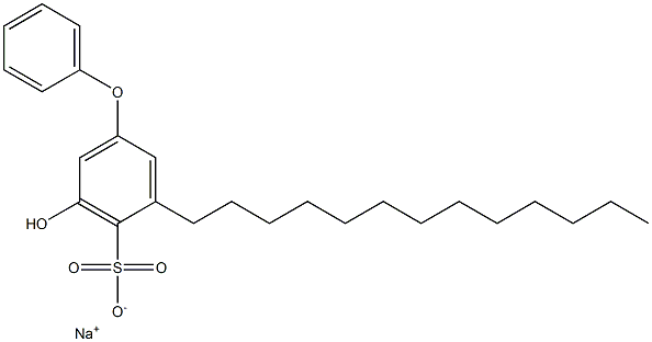 5-Hydroxy-3-tridecyl[oxybisbenzene]-4-sulfonic acid sodium salt Structure