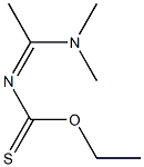 N-(1-Dimethylaminoethylidene)thiocarbamic acid O-ethyl ester Structure