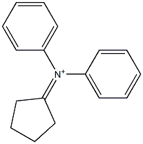 N-Cyclopentylidene-N,N-diphenylaminium Structure