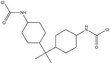 4,4'-イソプロピリデンビス[N-(クロロホルミル)シクロヘキサンアミン] 化学構造式