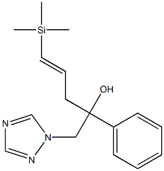 1-(Phenyl)-1-[(E)-3-(trimethylsilyl)-2-propenyl]-2-(1H-1,2,4-triazol-1-yl)ethanol Struktur